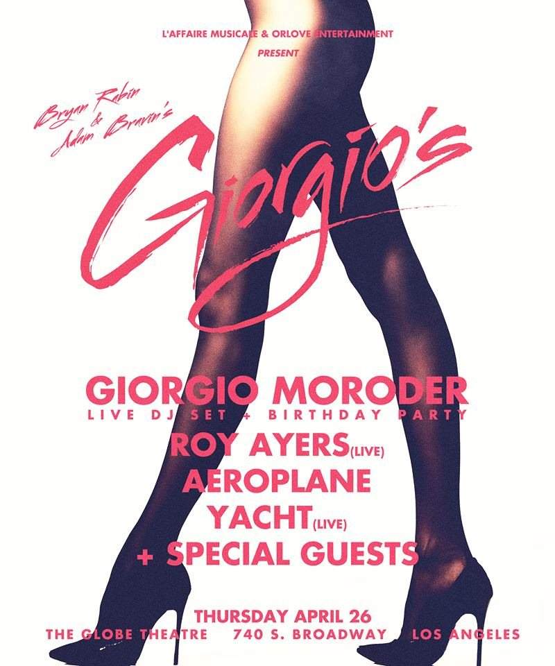 Giorgio's: Giorgio Moroder's Birthday Celebration at The Globe