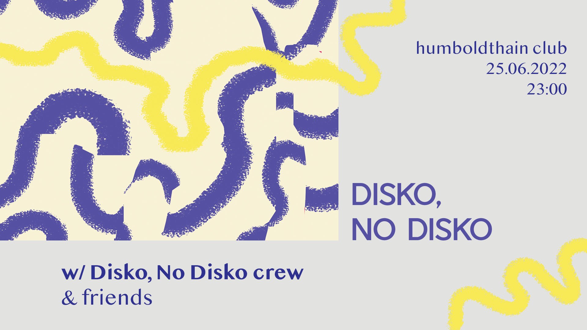 Disko, No Disko - フライヤー表