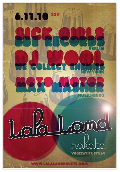 Lala Land Sick Girls & Dj Wool & Moto Motor - Página frontal