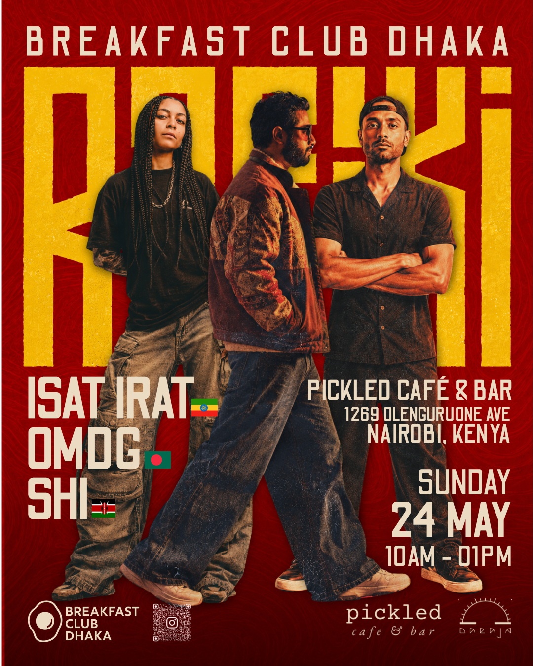 BREAKFAST CLUB DHAKA/ Nairobi Edition: Rafiki at pickled cafe & bar ...