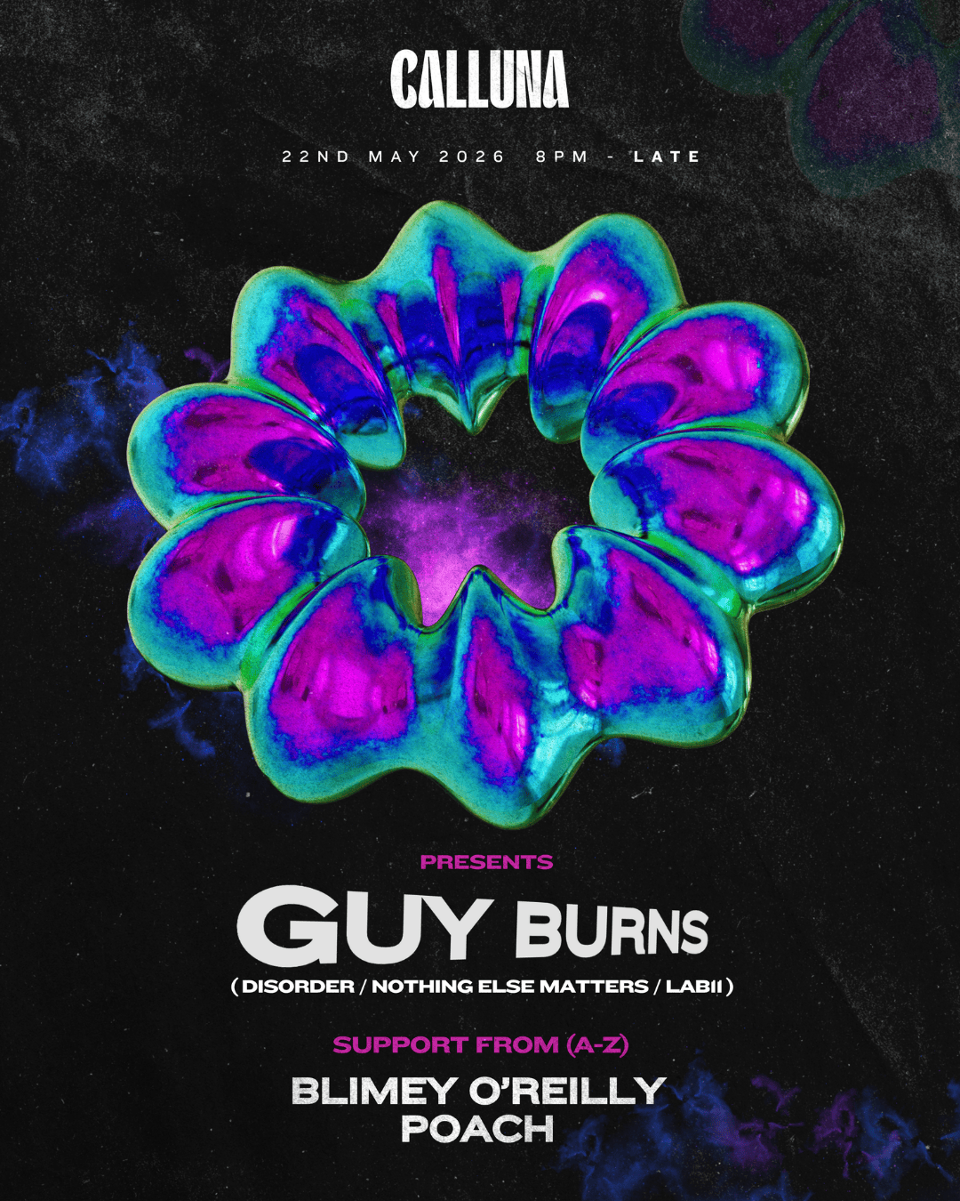 Calluna presents: Guy Burns at Calluna, Nottingham