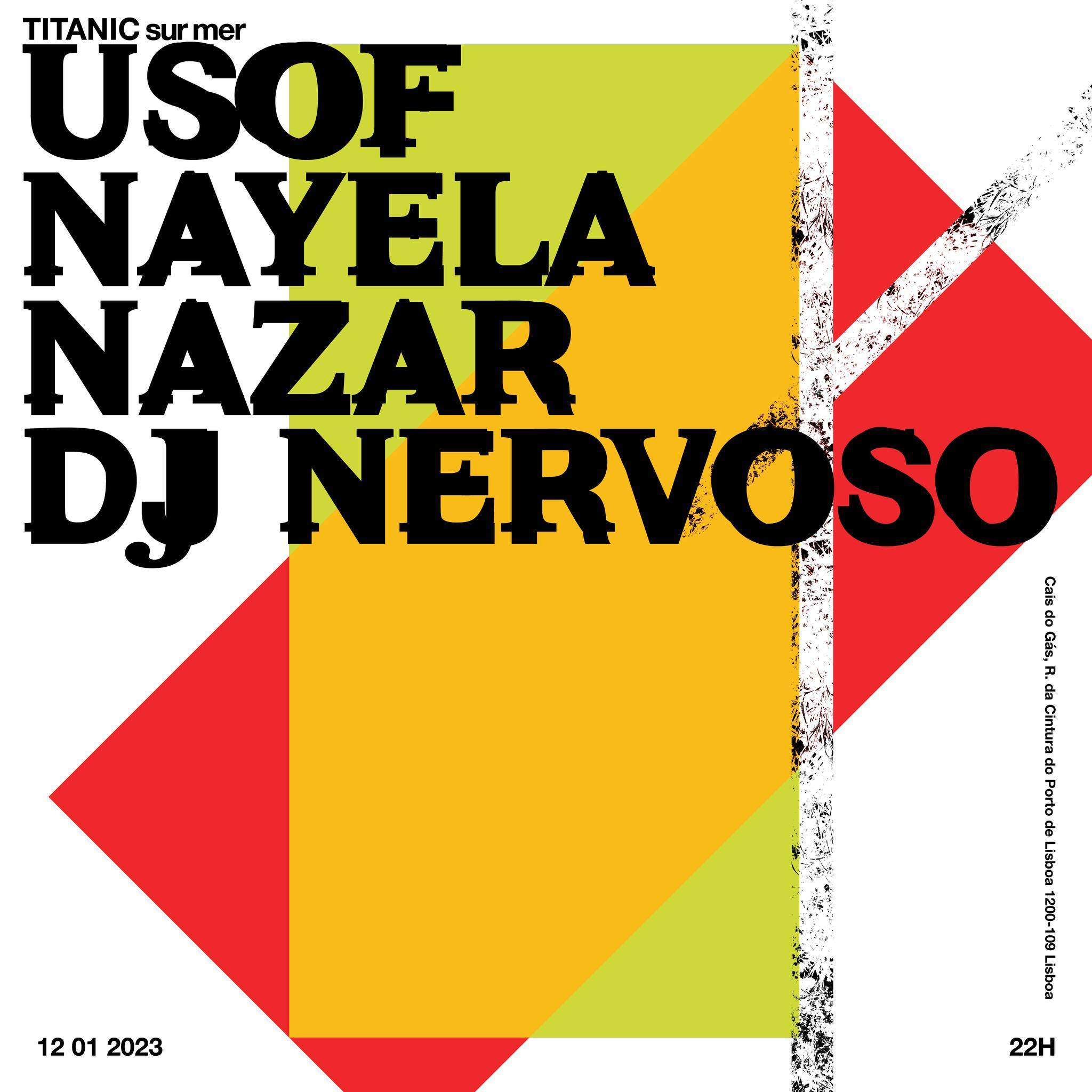 USOF + NAYELA + NAZAR + DJ NERVOSO - フライヤー表
