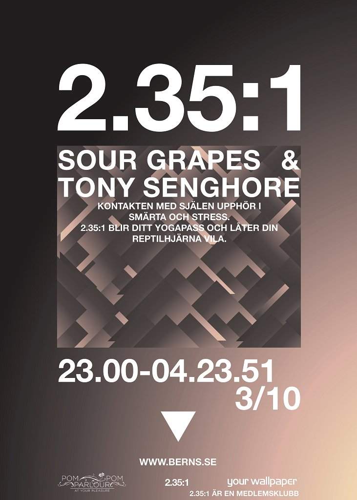2.35:1 Med Sour Grapes Och Tony Senghore - Página frontal