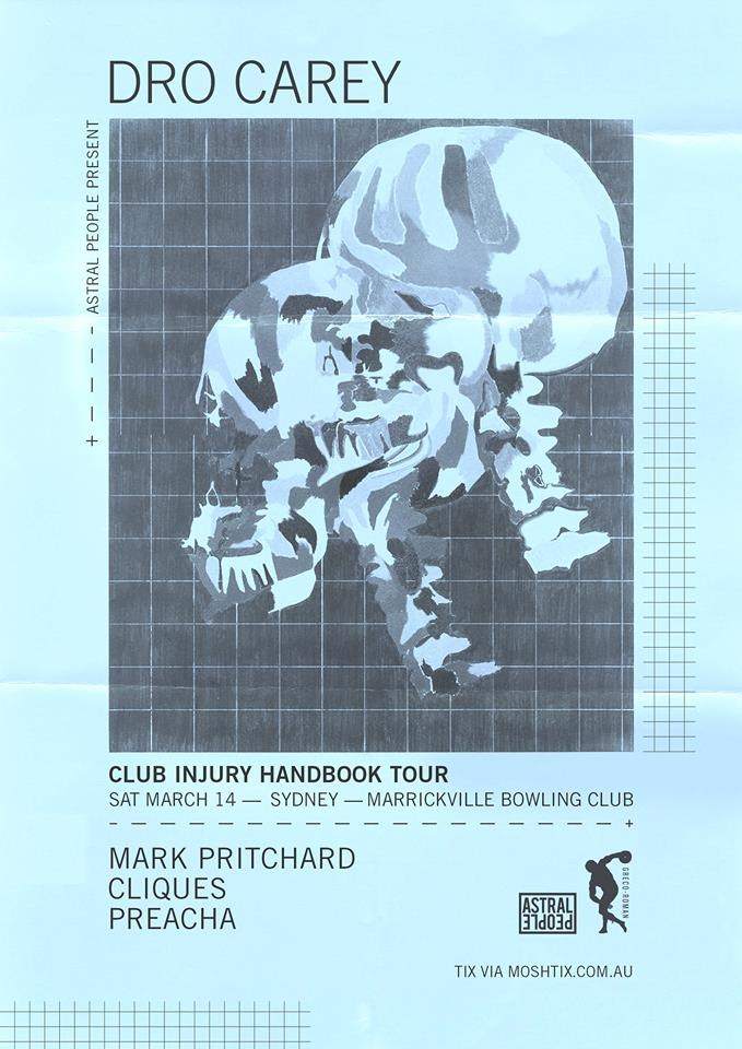 Dro Carey - Club Injury Handbook tour - フライヤー表