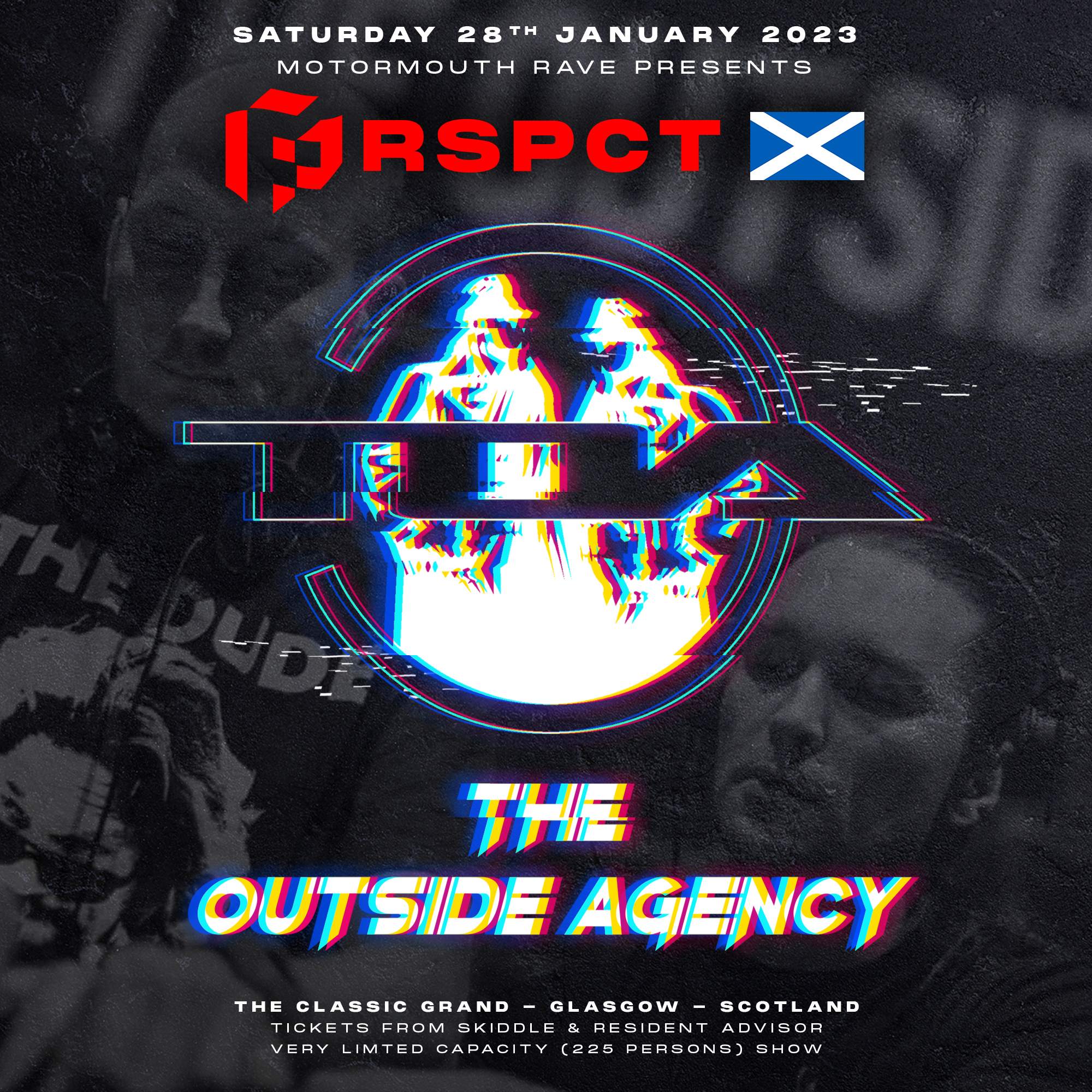 Motormouth presents PRSPCT - Scotland feat Ghost In The Machine, The Outside Agency, Thrasher - Página trasera