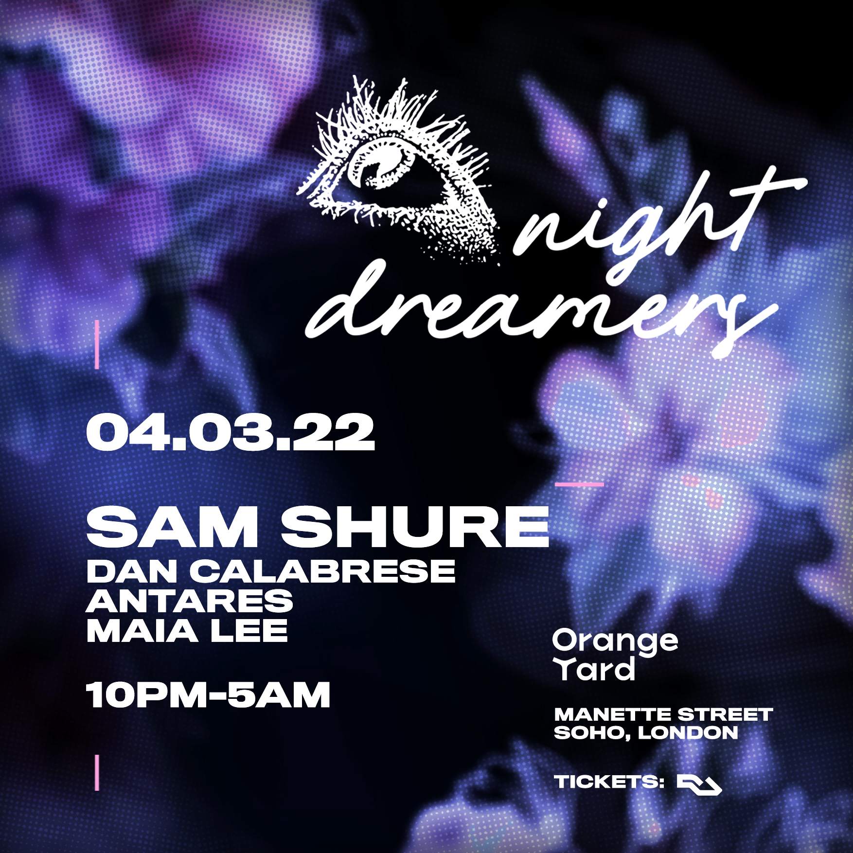Night Dreamers present: Sam Shure - Página frontal