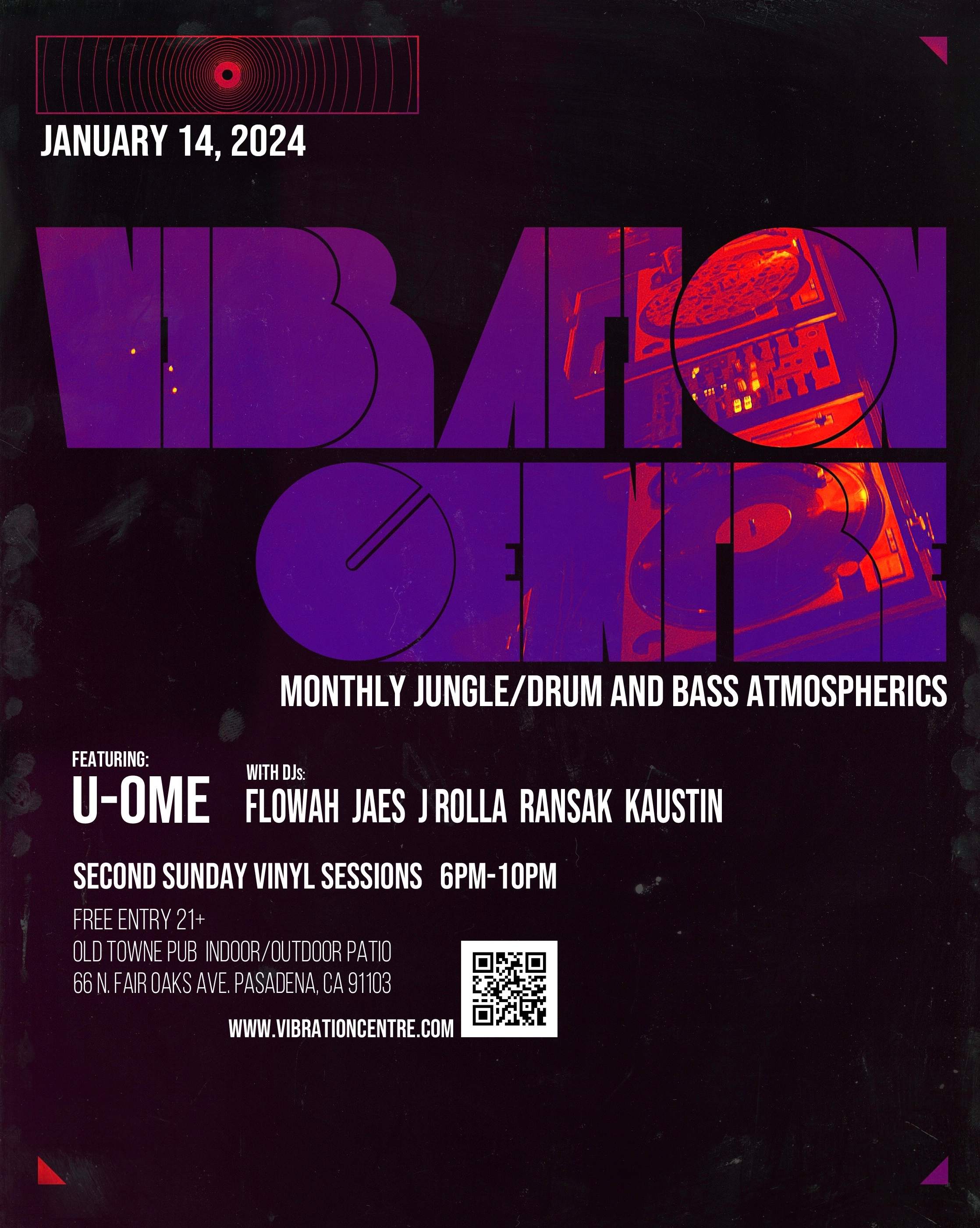 Vibration Centre Drum&Bass Atmospherics feat. UOME at Old Towne Pub, Los Angeles