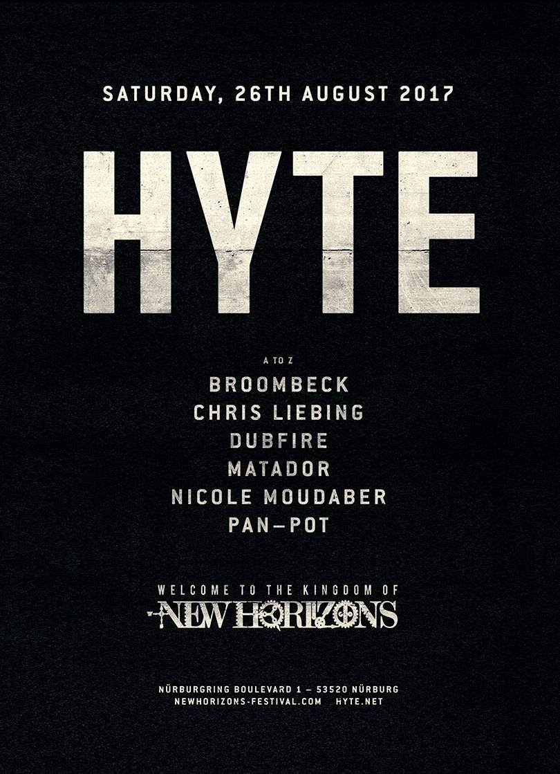 HYTE x New Horizons Festival - フライヤー表