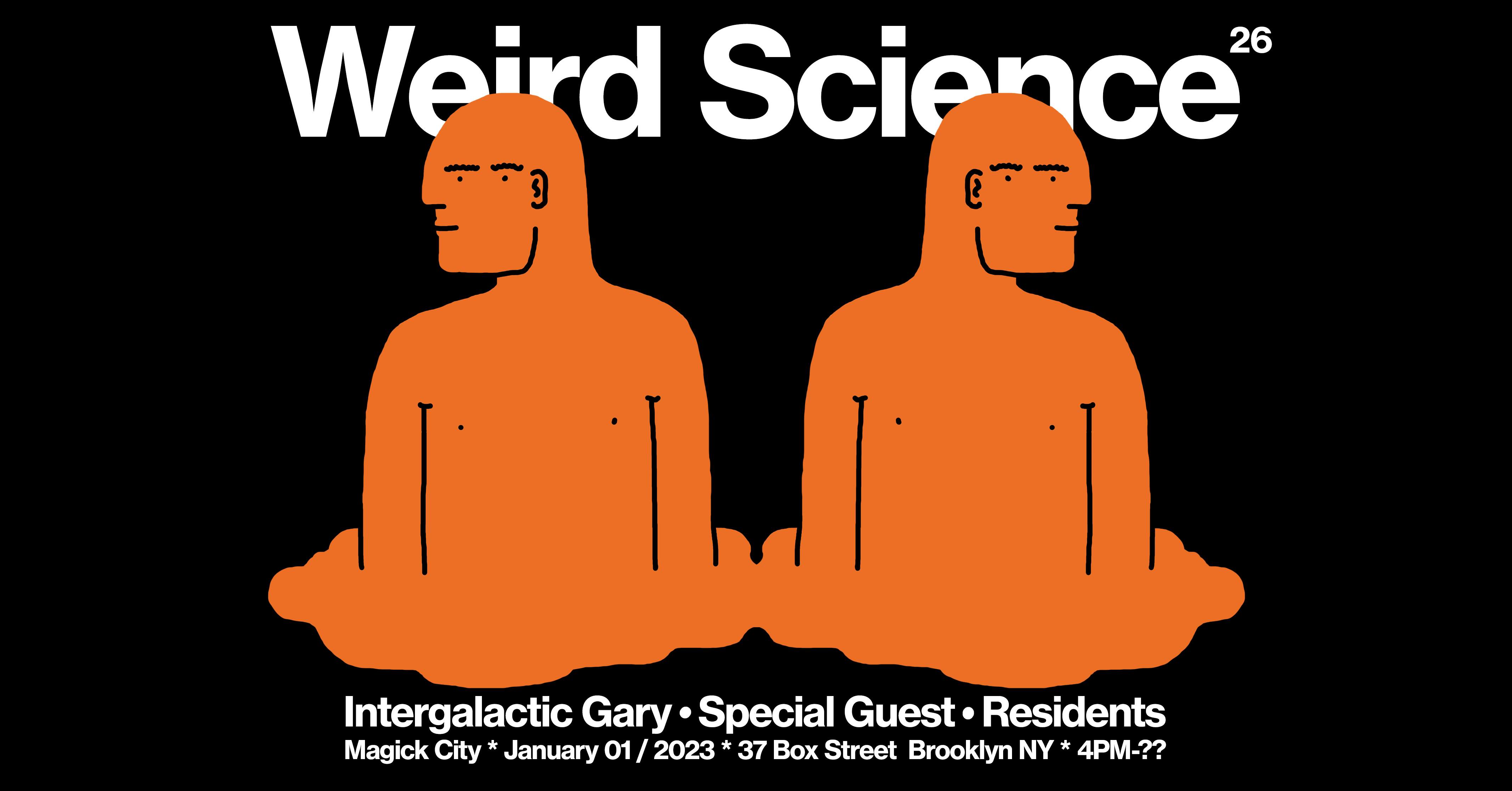 Weird Science with Intergalactic Gary & Turtle Bugg - フライヤー表