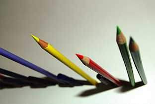 Someone Else’s pen caps & colored pencils image