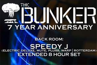 The Bunker turn seven with Speedy J image