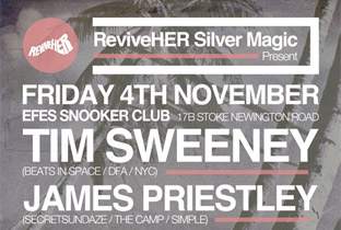 ReviveHER books Tim Sweeney in a snooker club image