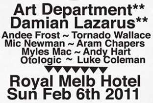 Art Department and Damian Lazarus add Melbourne date image