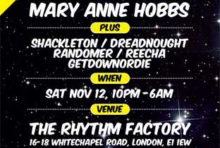 Mary Anne Hobbs and Shackleton play The Rhythm Factory image