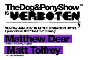 Matthew Dear plays The Dog & Pony Show image