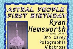 Astral People celebrate their first birthday image