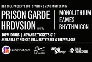 Sub|division celebrate three years with Hrdvsion image