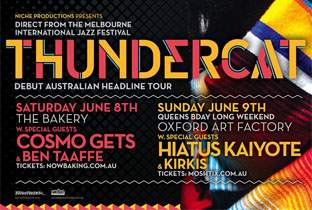 Thundercat debuts in Melbourne, Perth and Sydney image