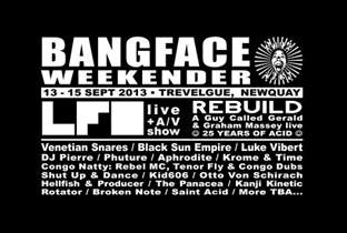 Bangface Weekender 2013 cancelled image