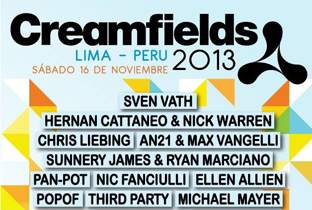 Sven Väth heads up Creamfields Peru 2013 image