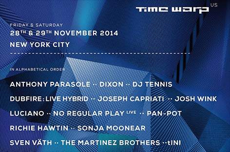 Luciano, The Martinez Brothers added to Time Warp US image