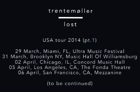 Trentemøller gets ready for US tour dates image