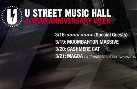 U Street Music Hall turns four with Magda, Cashmere Cat image