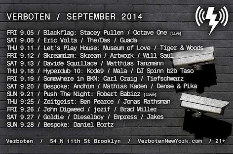 Verboten to host Goldie, Digweed and more image