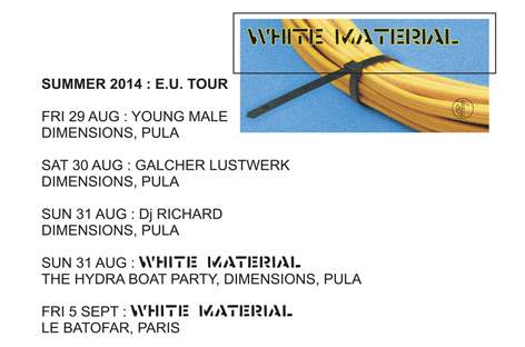White Material announces new 12-inch and European dates image