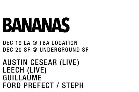 Bananas presents Austin Cesear in Los Angeles and San Francisco image