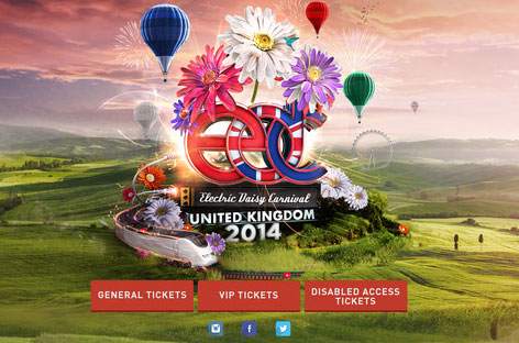 Electric Daisy Carnival UK announces 2014 lineup image