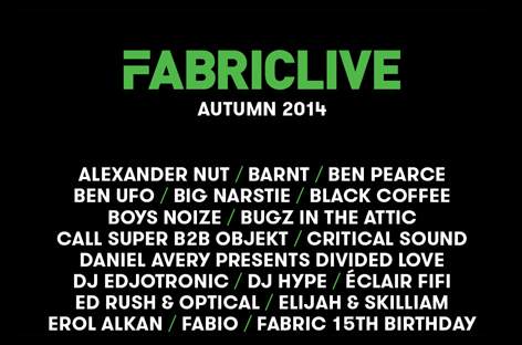 Fabriclive outlines autumn programme image
