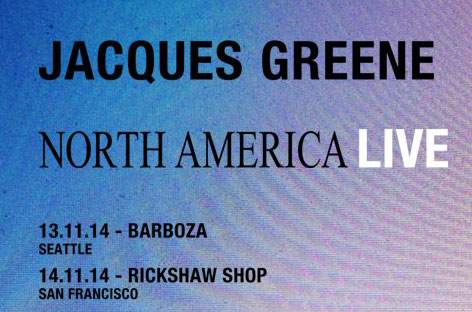 Jacques Greene takes his live set on the road image