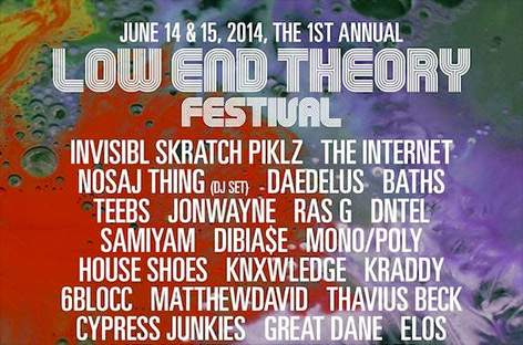 Nosaj Thing, Daedalus billed for Low End Theory Festival image