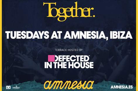 Defected teams up with Together for Amnesia Ibiza residency image