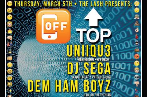 UNiiQU3 plays Off Top at the Lash Popup in LA image