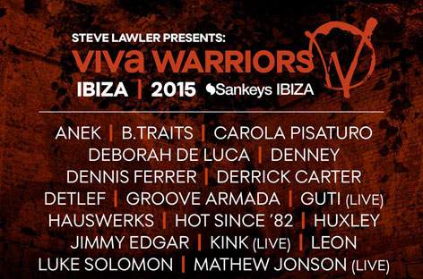 VIVa Warriors lines up Mathew Jonson, KiNK, Skream at Sankeys Ibiza image
