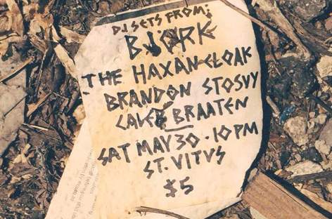 Björk announces last minute DJ gig with The Haxan Cloak image