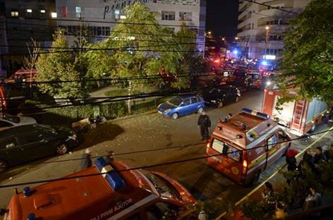 Fire breaks out at Colectiv nightclub in Romania image