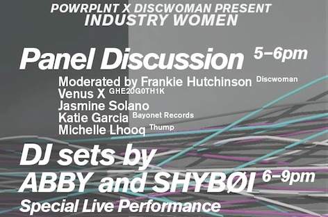 Discwoman hosts gender talk in NYC image