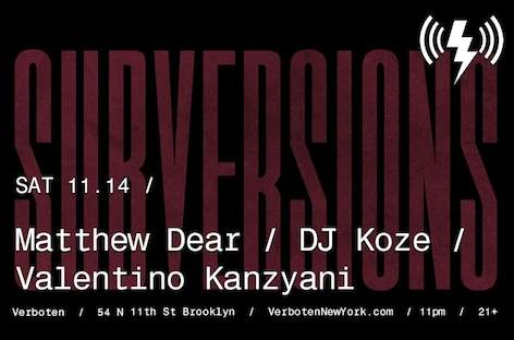 DJ Koze to join Matthew Dear for Subversions in Brooklyn image