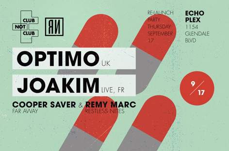 Optimo and Joakim play Club Not Club in LA image