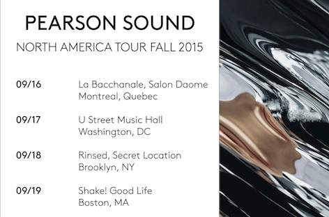 Pearson Sound plots North American tour image