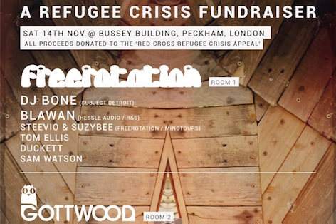 DJ Bone, Blawan, Nicolas Lutz play refugee fundraiser in London image