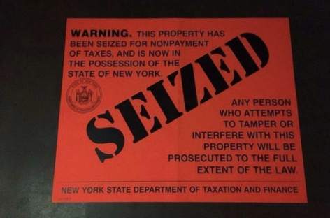 Verboten seized by New York state government image