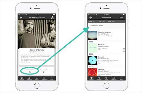 Discogs updates iOS mobile app, improves browsing image