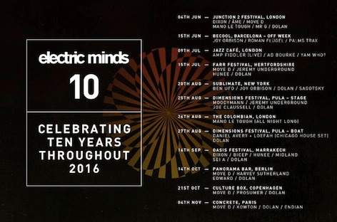 Ben UFO, Move D booked for Electric Minds international tour image