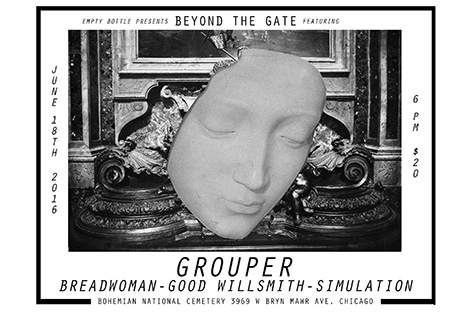 Grouper to play in a cemetery in Chicago image