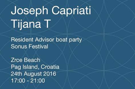 Joseph Capriati and Tijana T play RA boat party at Sonus 2016 image