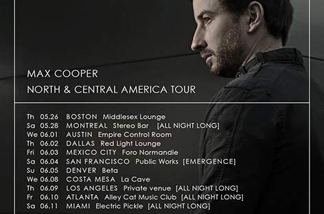 Max Cooper outlines next North American tour image